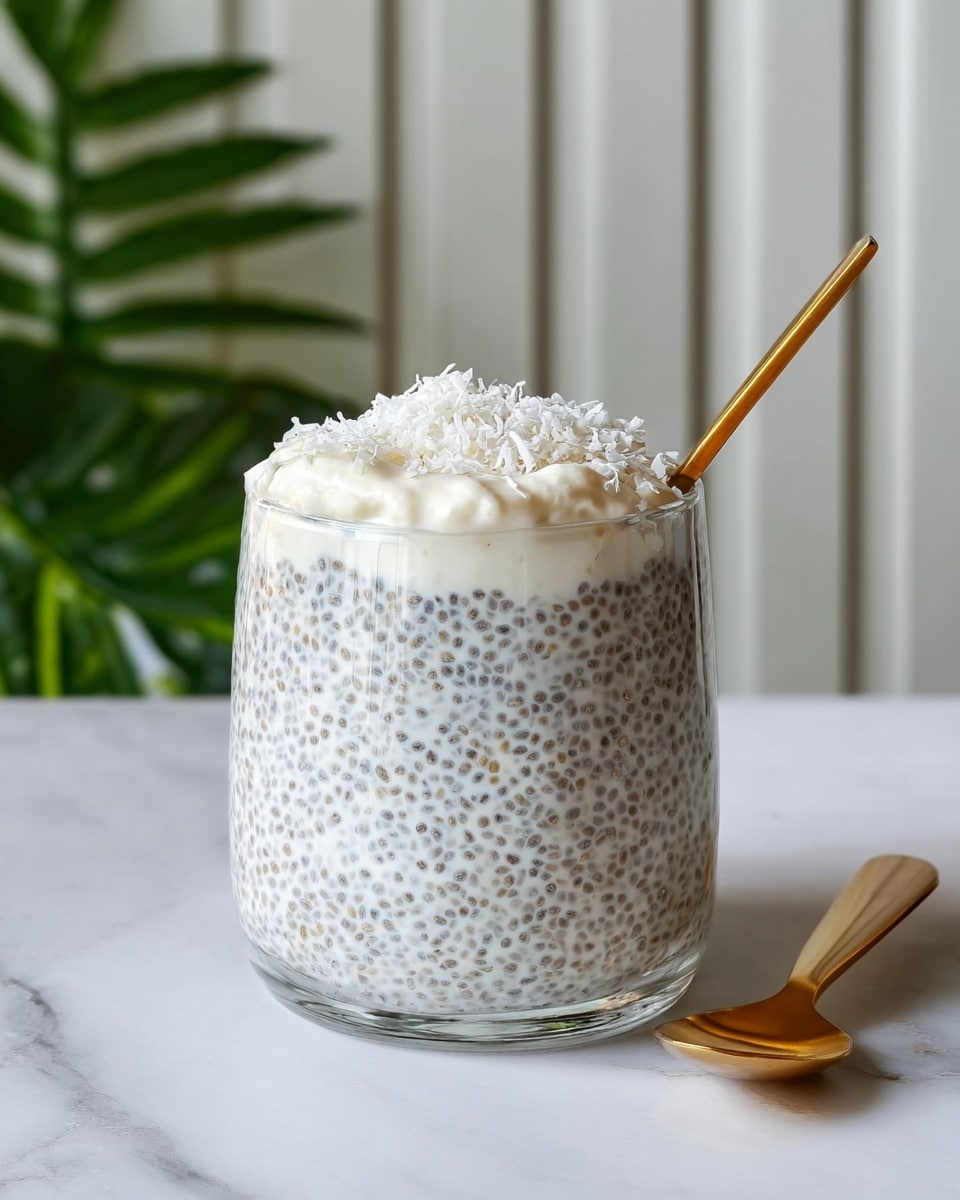 Easy Coconut Chia Pudding (Coconut Raffaello) Recipe