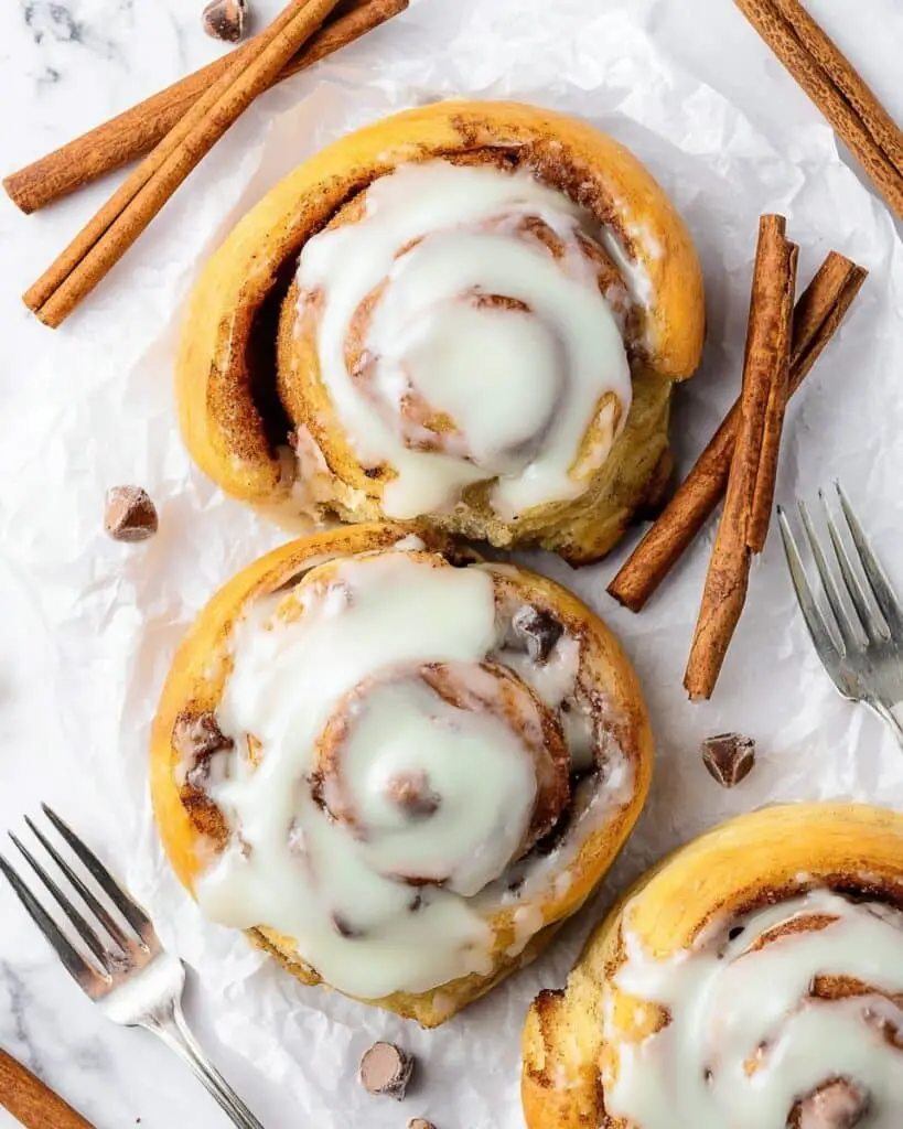 Chocolate Chip Cookie Stuffed Cinnamon Rolls Recipe