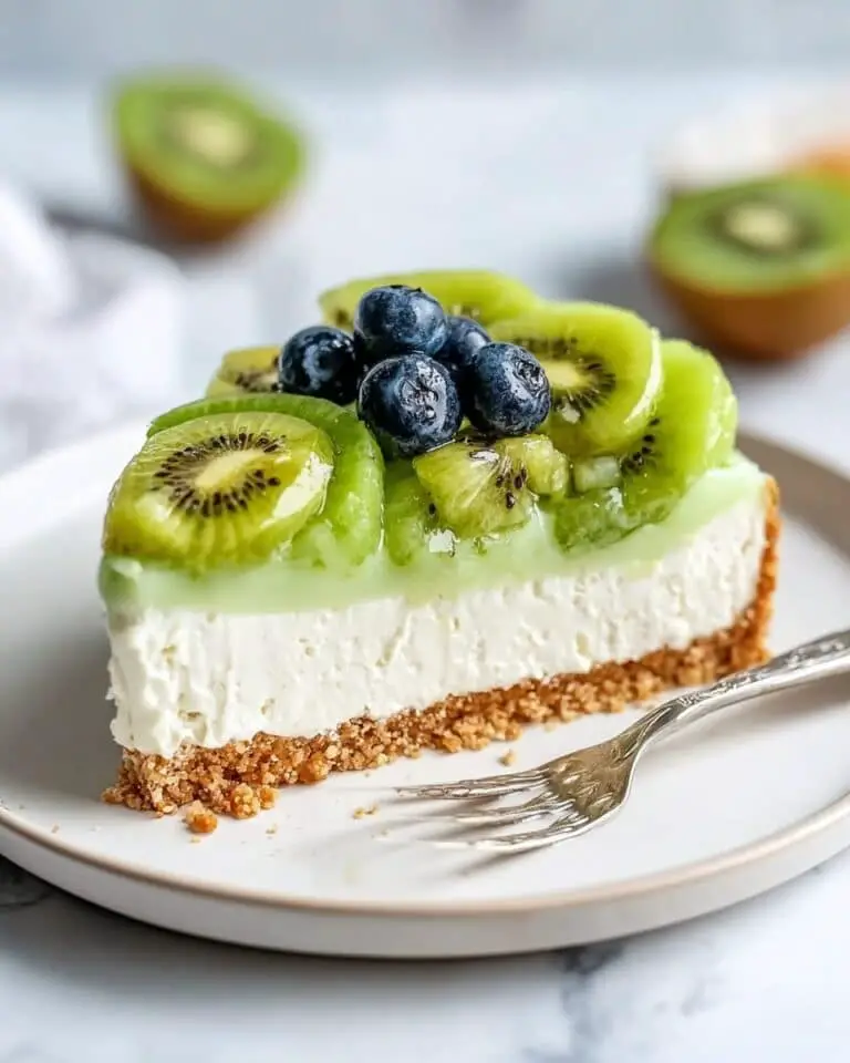 No-Bake Kiwi Lime Cheesecake Recipe