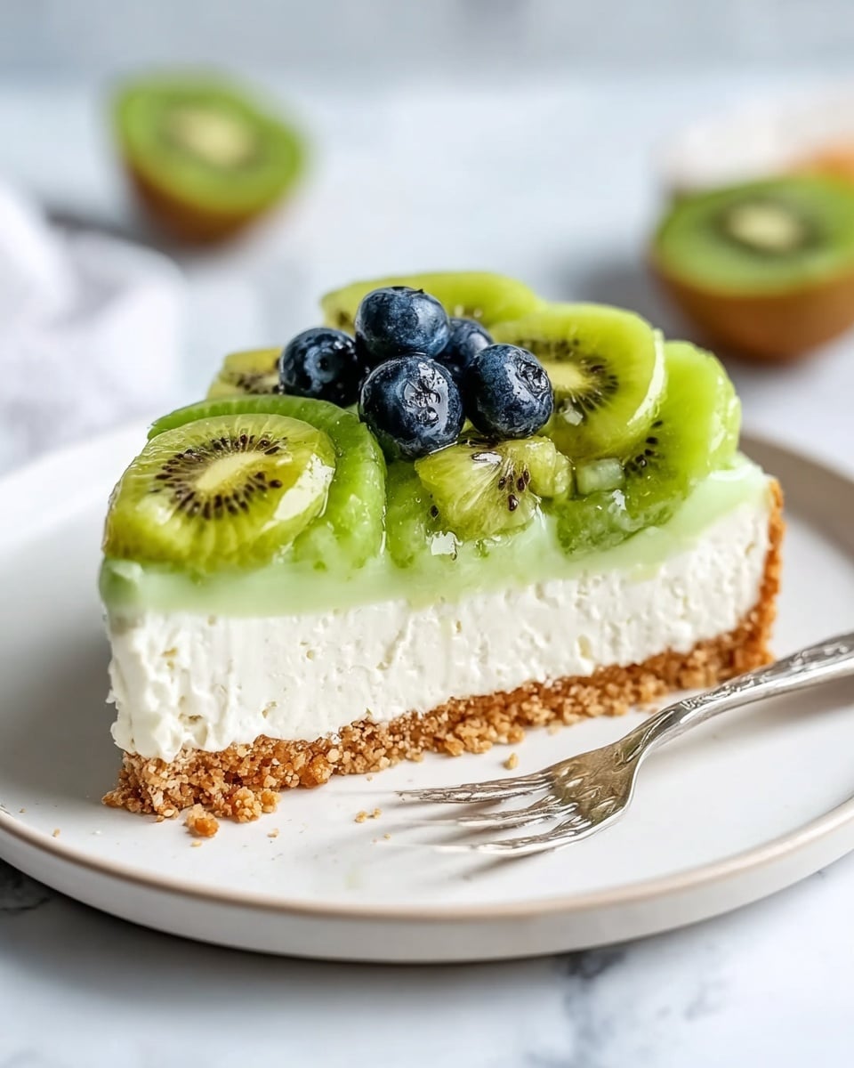 No-Bake Kiwi Lime Cheesecake Recipe