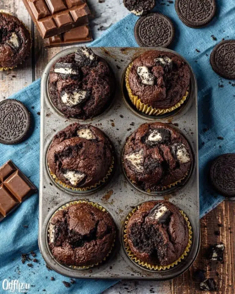 Oreo Double Chocolate Chip Muffins Recipe