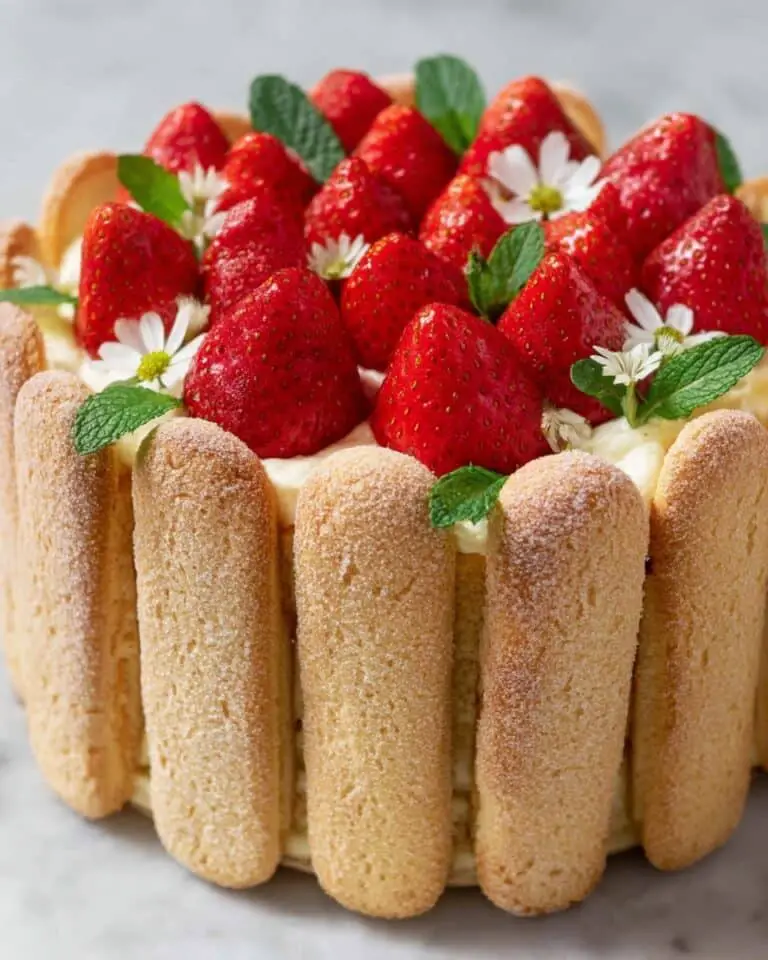 Strawberry Charlotte Cake Recipe