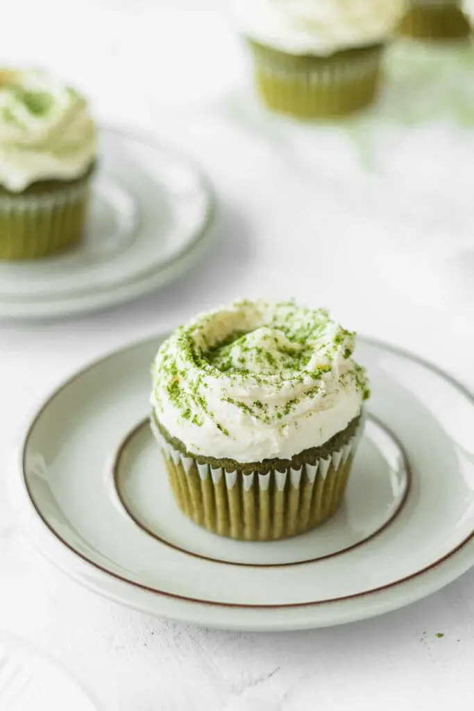 Matcha Cupcakes with White Chocolate Frosting Recipe