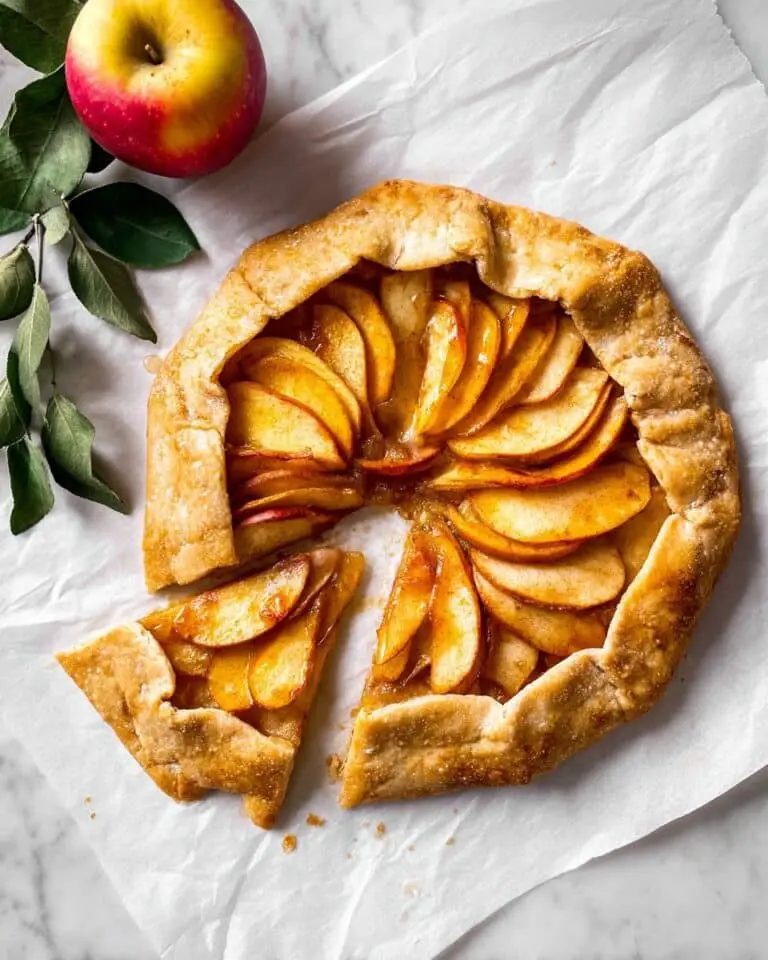 Apple Galette with Cinnamon and Apricot Glaze Recipe