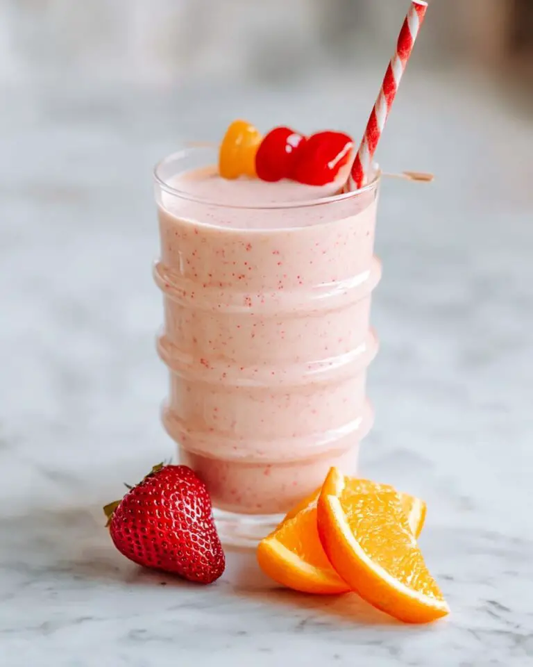 Banana Strawberry Orange Cottage Cheese Smoothie Recipe