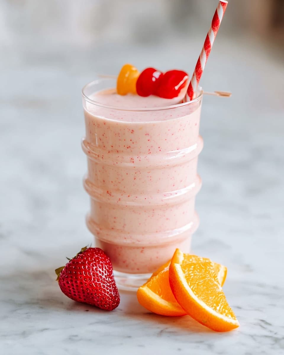 Banana Strawberry Orange Cottage Cheese Smoothie Recipe
