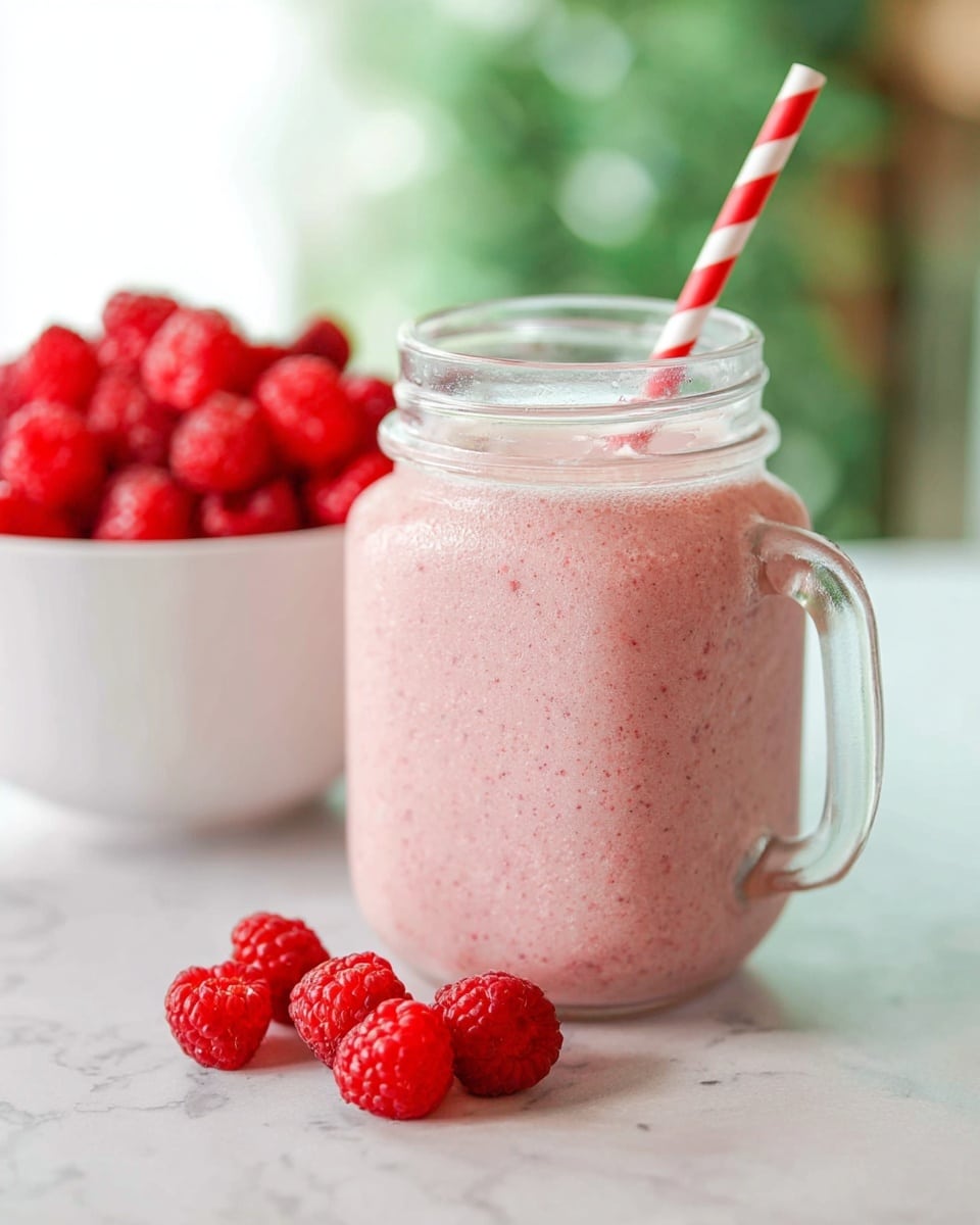 Raspberry Chia Protein Smoothie Recipe