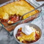 Easiest Rhubarb Cherry Cobbler Recipe