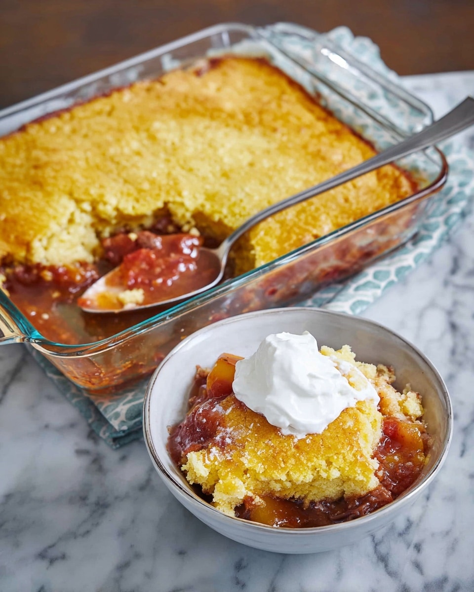 Easiest Rhubarb Cherry Cobbler Recipe