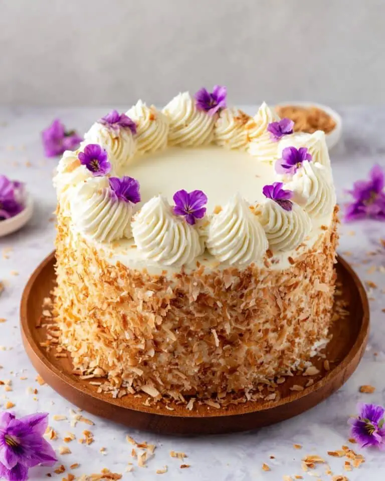 Decadent Coconut Cake with Cream Cheese Frosting Recipe
