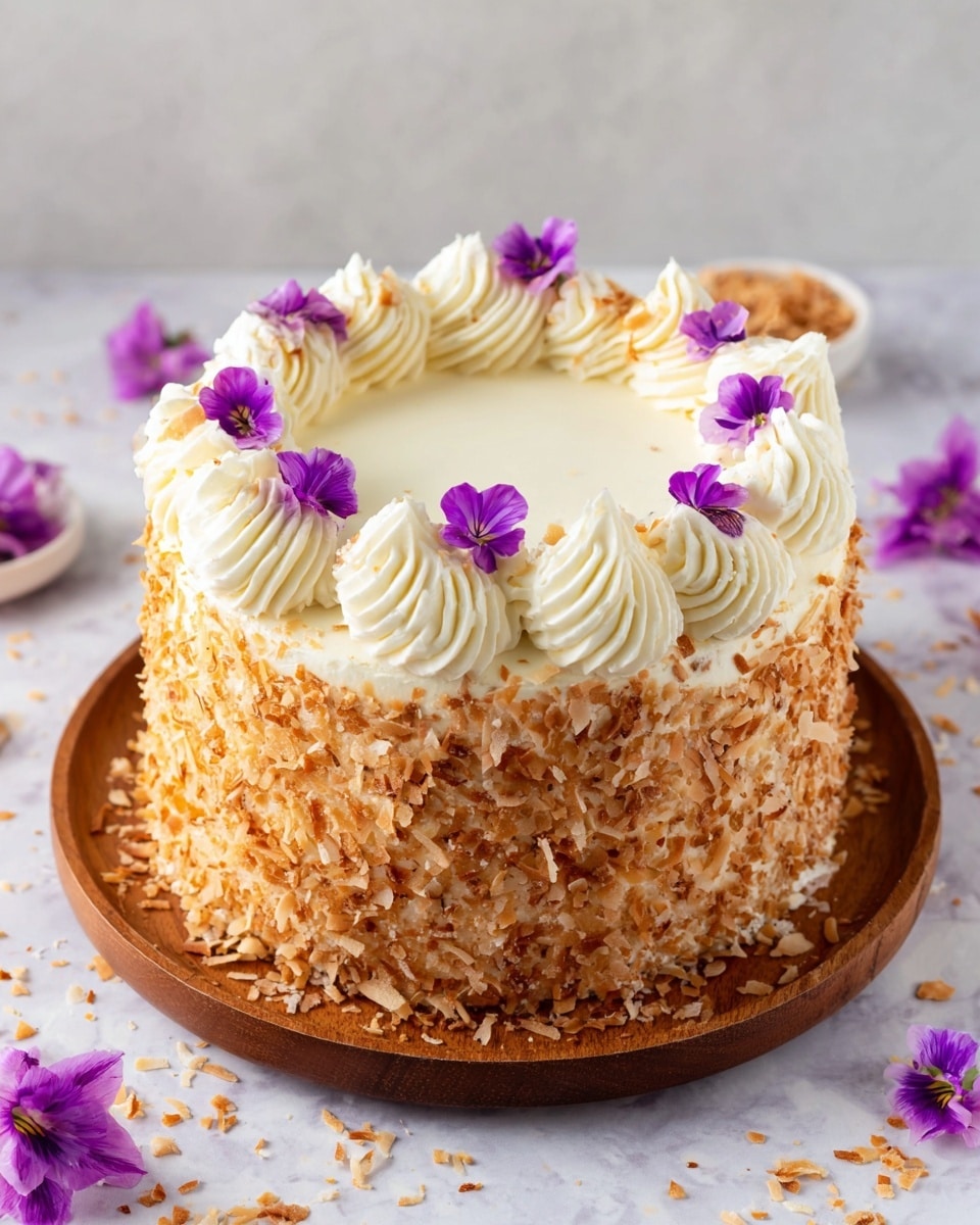 Decadent Coconut Cake with Cream Cheese Frosting Recipe