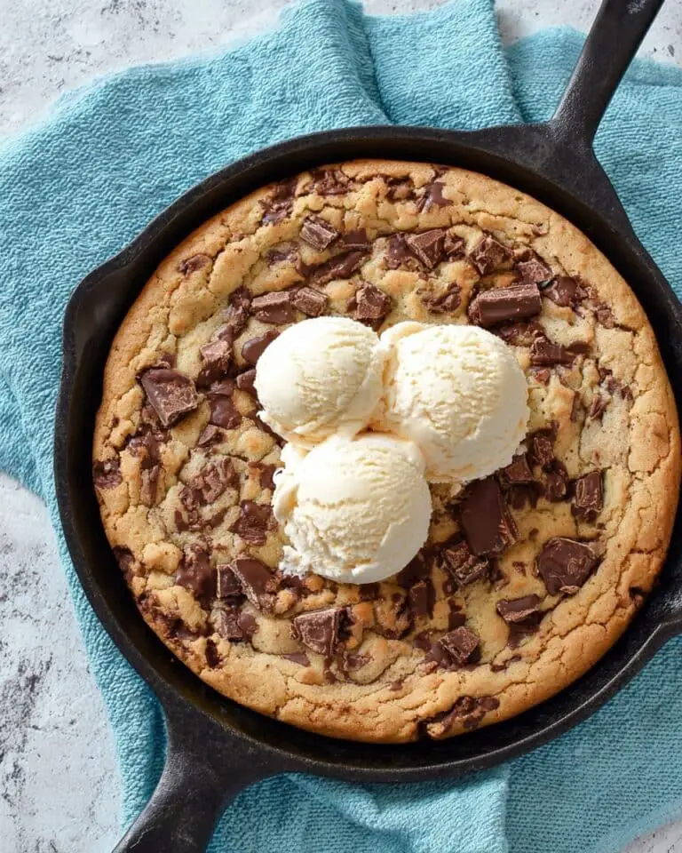 Lady’s Chocolate Chip Skillet Cookie Recipe