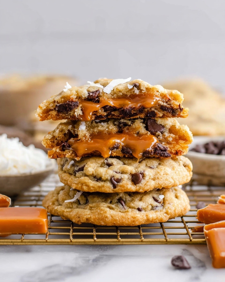 Levain Bakery Caramel Coconut Chocolate Chip Cookies Recipe