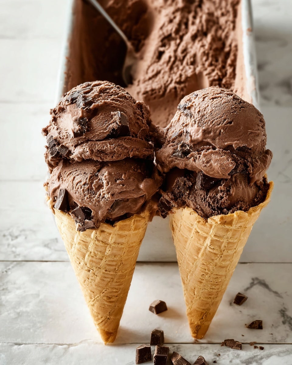 No-Churn Chocolate Chunk Ice Cream Recipe