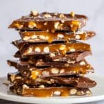 Chocolate Caramel Pretzel Bark Recipe