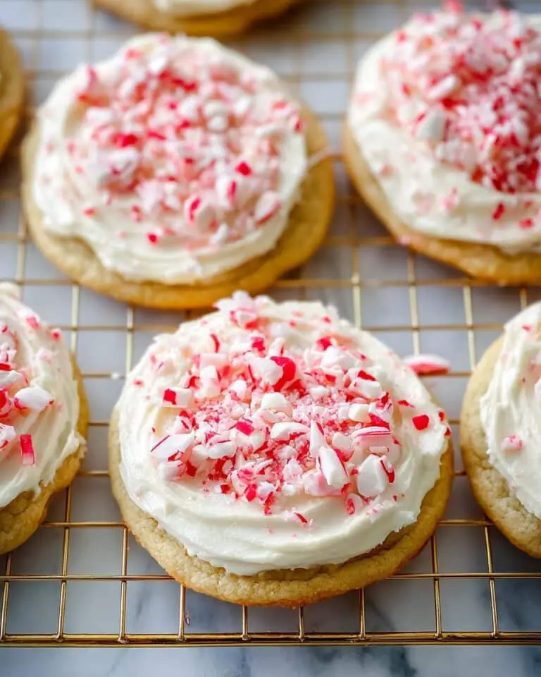 Peppermint Frosted Sugar Cookies Recipe