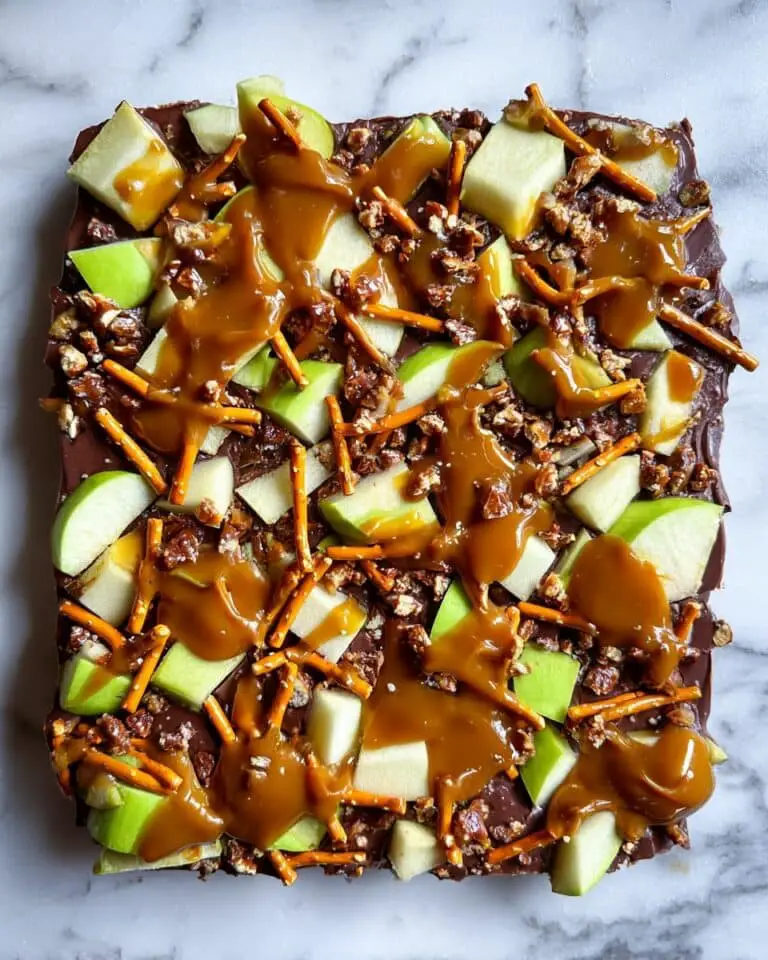 Caramel Apple Pretzel Chocolate Bark Recipe