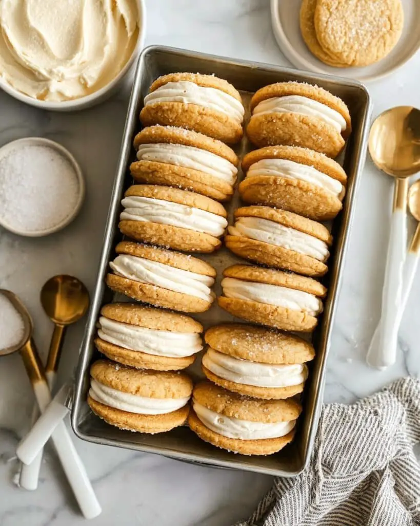Sugar Sandwich Cookies with Cream Cheese Frosting Recipe