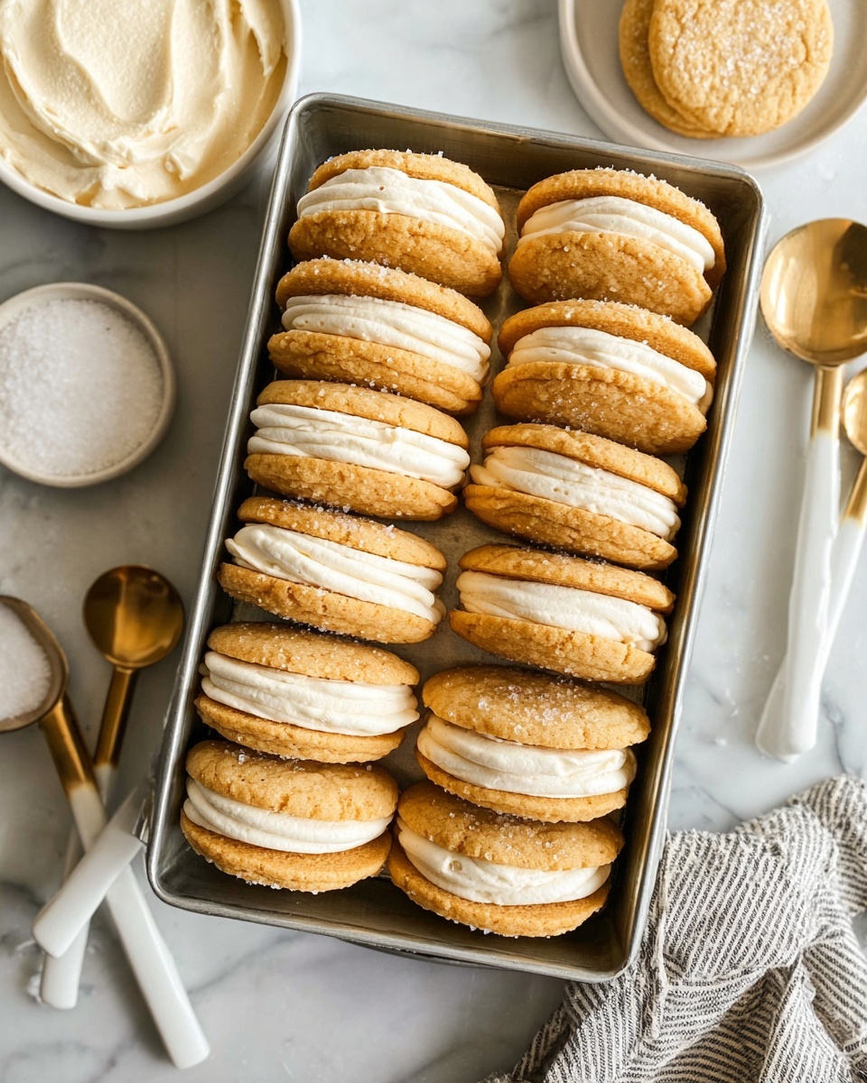 Sugar Sandwich Cookies with Cream Cheese Frosting Recipe