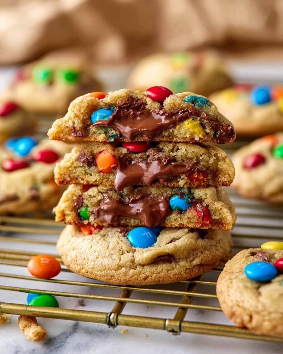 M&M Nutella Lava Cookies Recipe