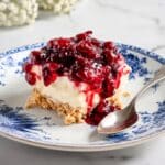 Crunchy Munchy Ice Cream Dessert Bars with Raspberry Topping Recipe