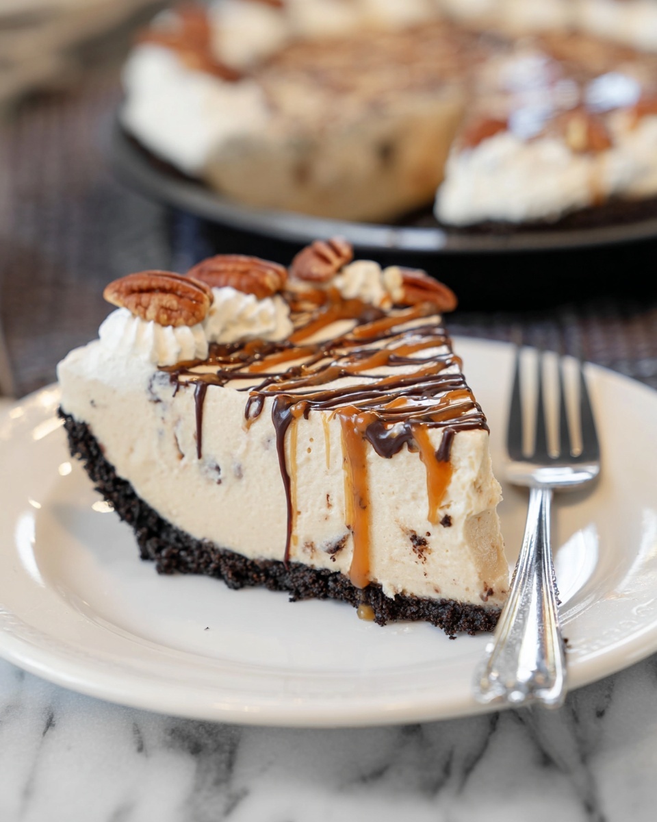 No Bake Turtle Pie Recipe
