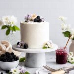 Blackberry Cake with Vanilla Bean Frosting and Blackberry Curd Recipe