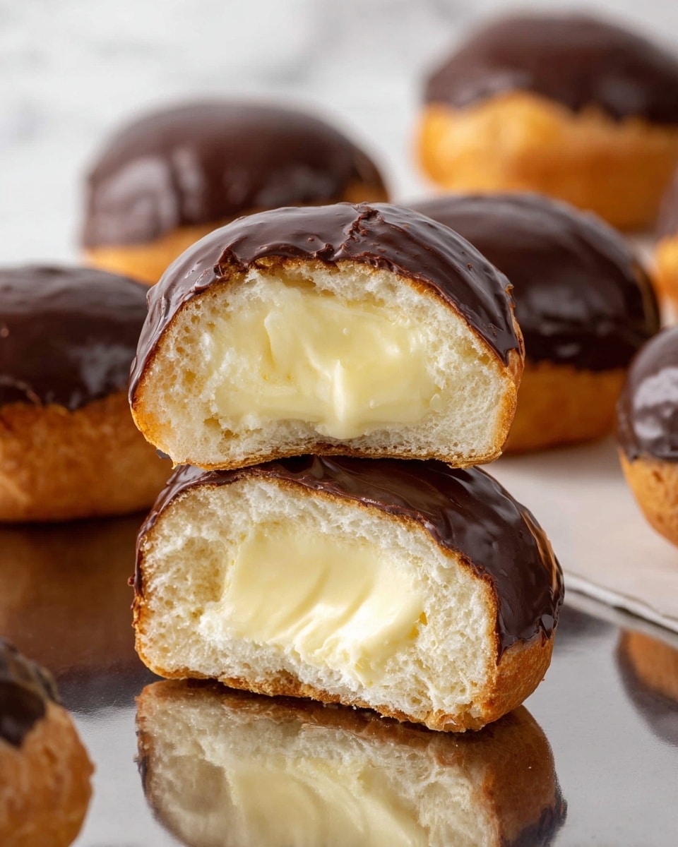 Classic Profiteroles with Pastry Cream and Chocolate Ganache Recipe