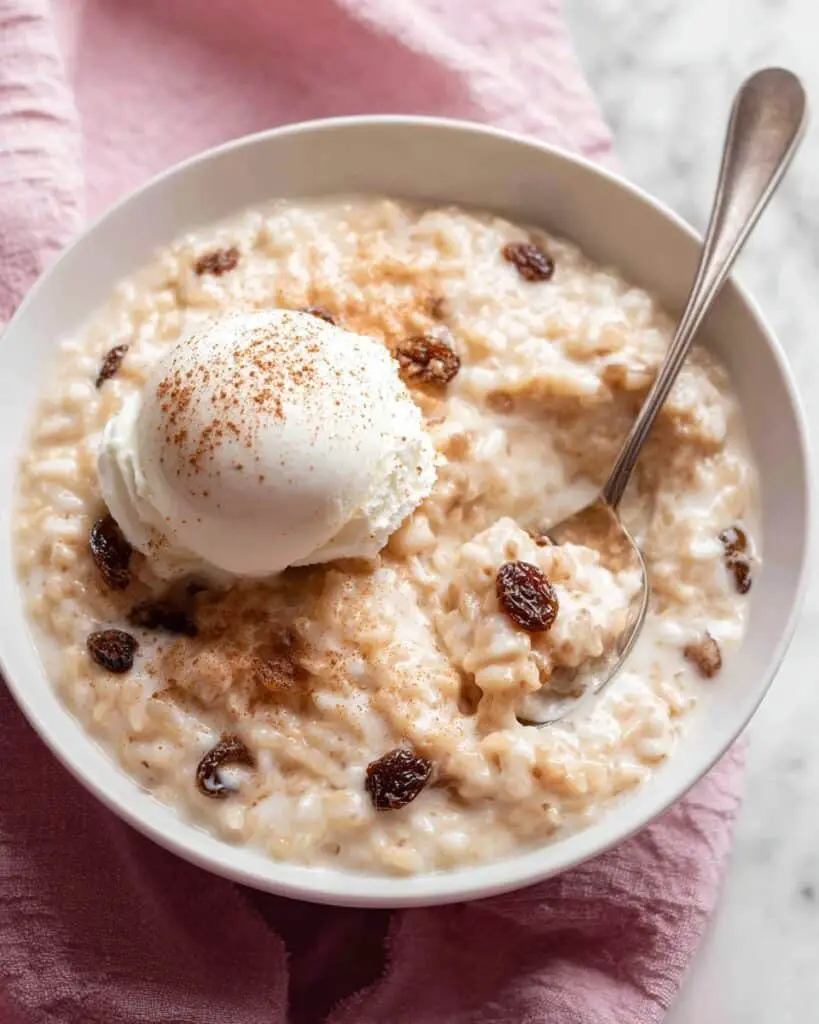 Creamy Cinnamon Baked Rice Pudding Recipe