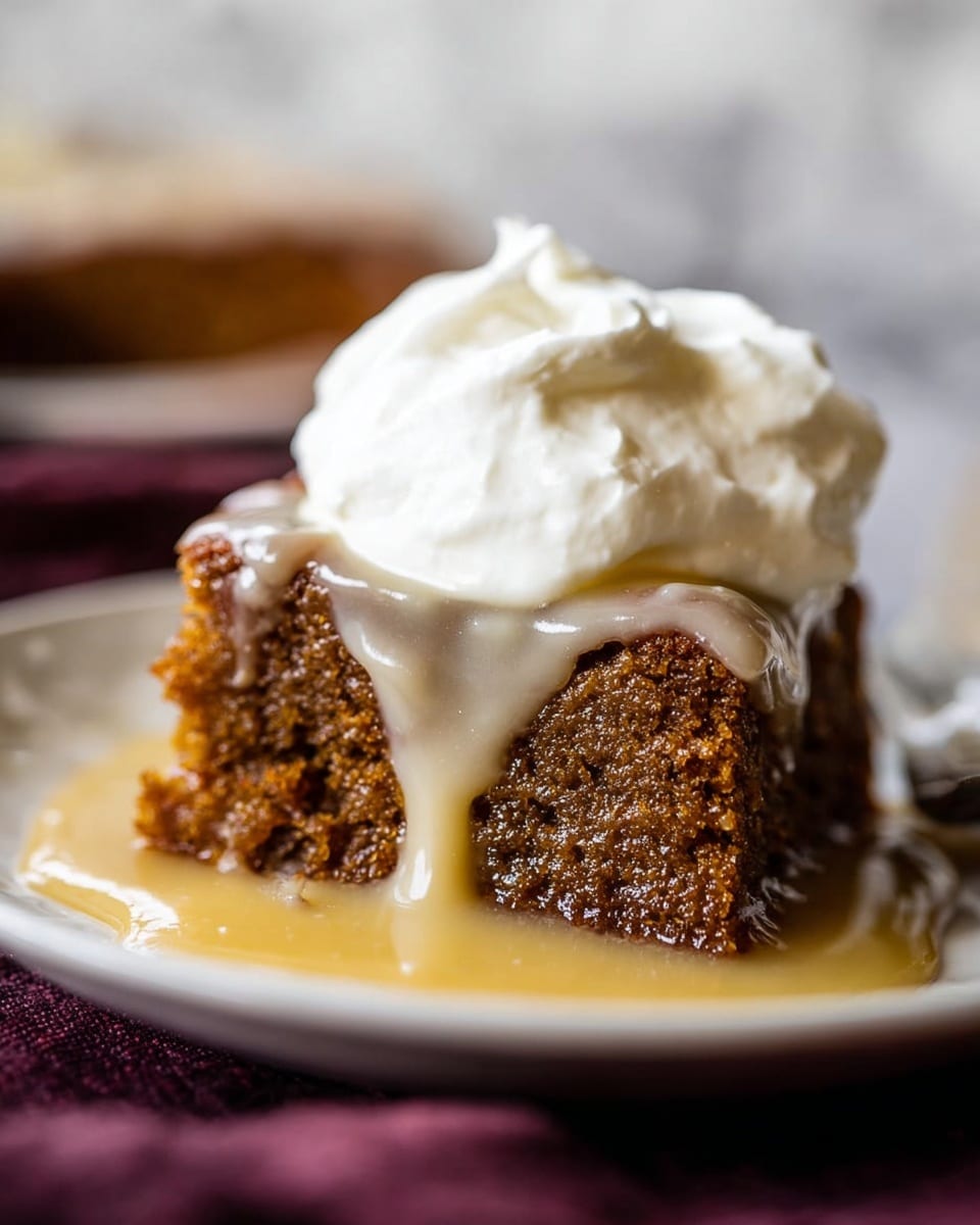 Gingerbread Cake with Lemon Cream Sauce Recipe