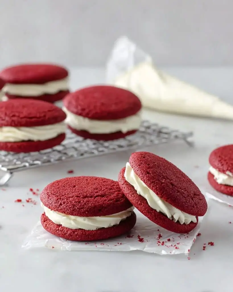 Red Velvet Sandwich Cookies Recipe