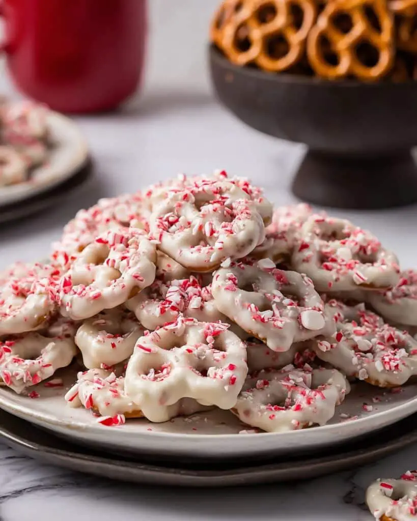 Candy Cane Peppermint Pretzels Recipe