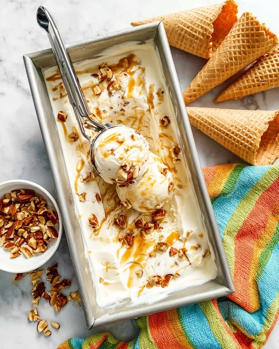 Nutty Caramel Ice Cream Recipe