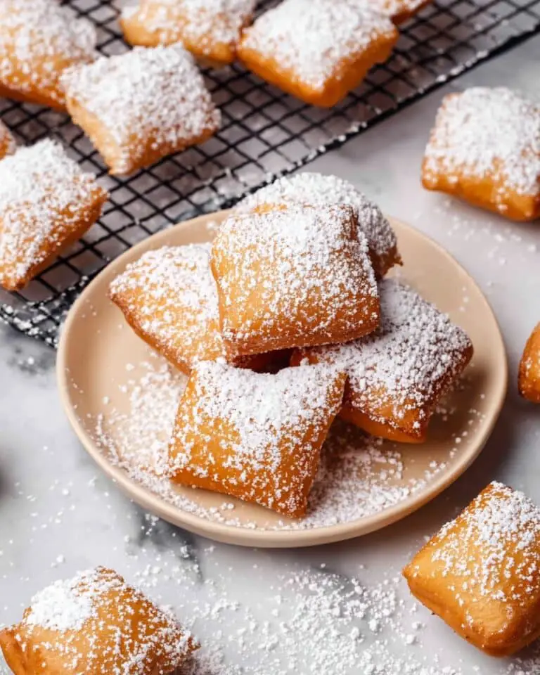 Classic Fried Beignets with Powdered Sugar Recipe