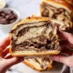 Chocolate Brioche with Creamy Cocoa Filling and Braided Design Recipe