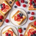 Cream Cheese Puff Pastry Danish Tarts with Fresh Berries Recipe