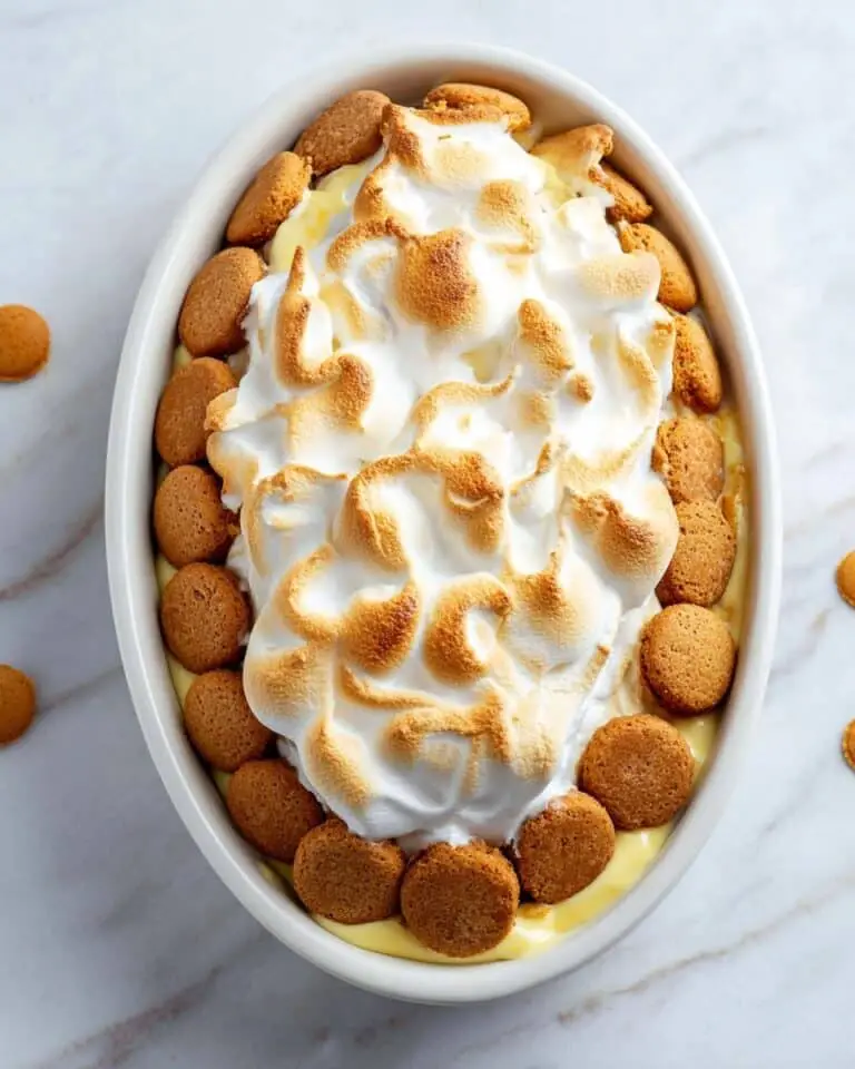 Nilla Wafer Banana Pudding with Meringue Topping Recipe