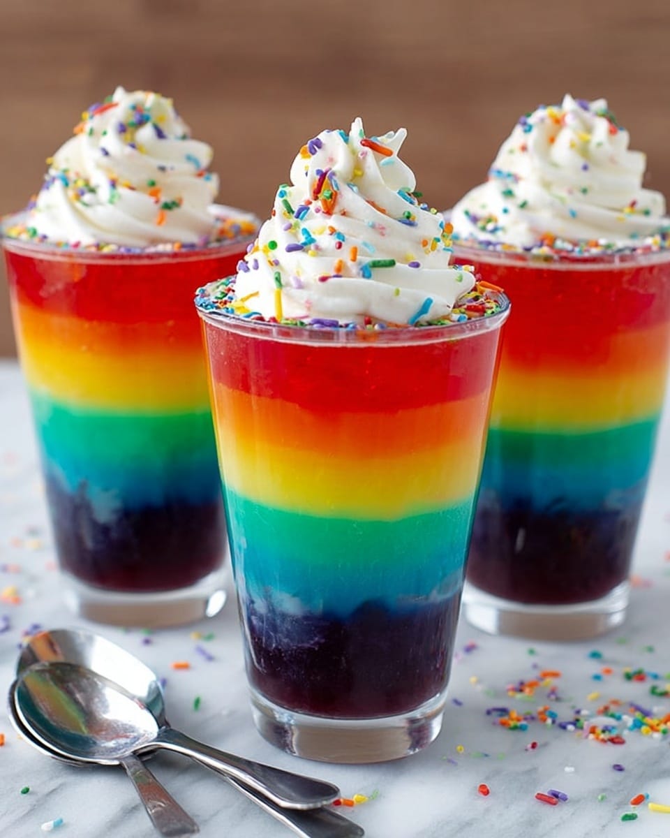 Easy Rainbow Jello Recipe