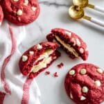 Cheesecake Stuffed Red Velvet Cookies Recipe