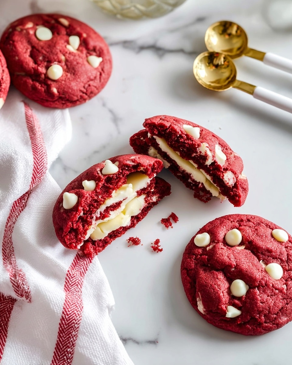 Cheesecake Stuffed Red Velvet Cookies Recipe
