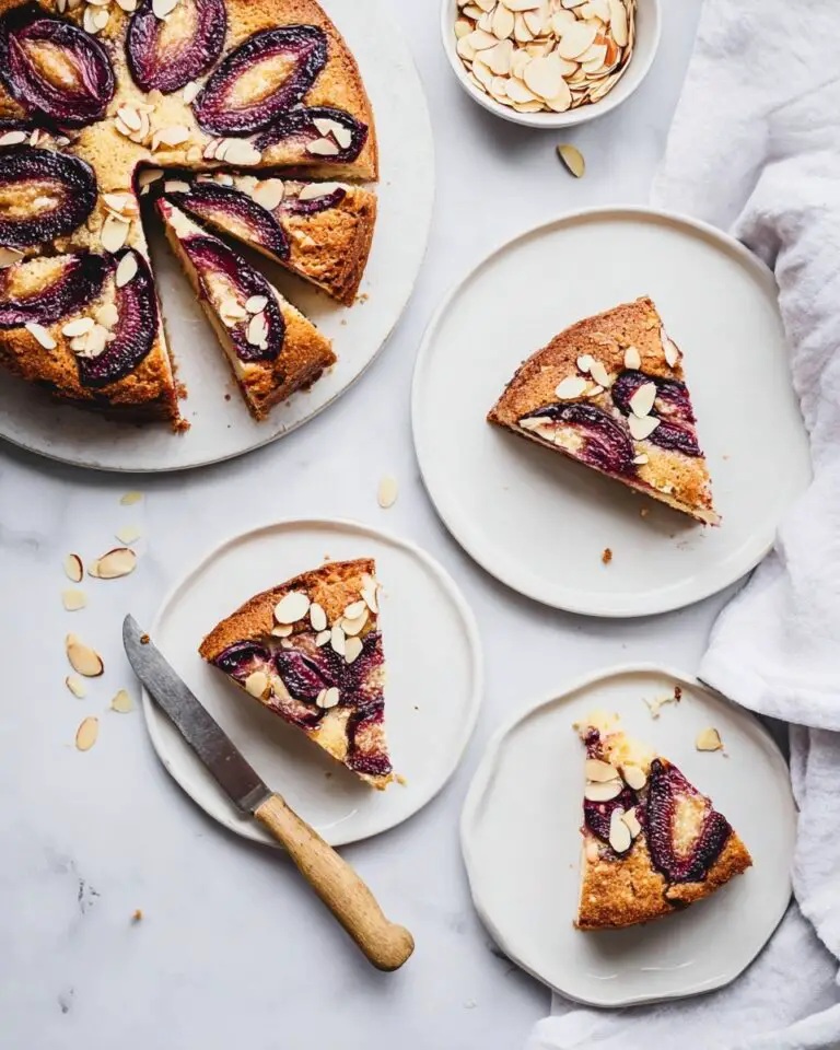 Yogurt Plum Cake Recipe