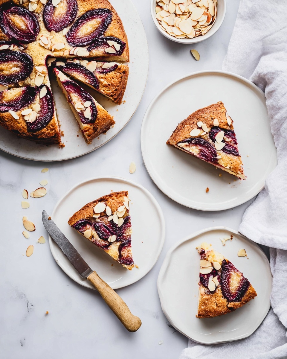 Yogurt Plum Cake Recipe