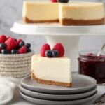 New York Cheesecake with Sour Cream Topping Recipe