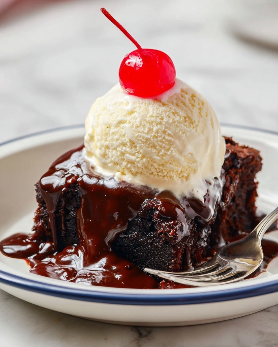 Decadent Hot Fudge Brownie Sundae Recipe