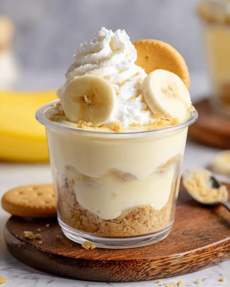 No Bake Banana Pudding Cups Recipe