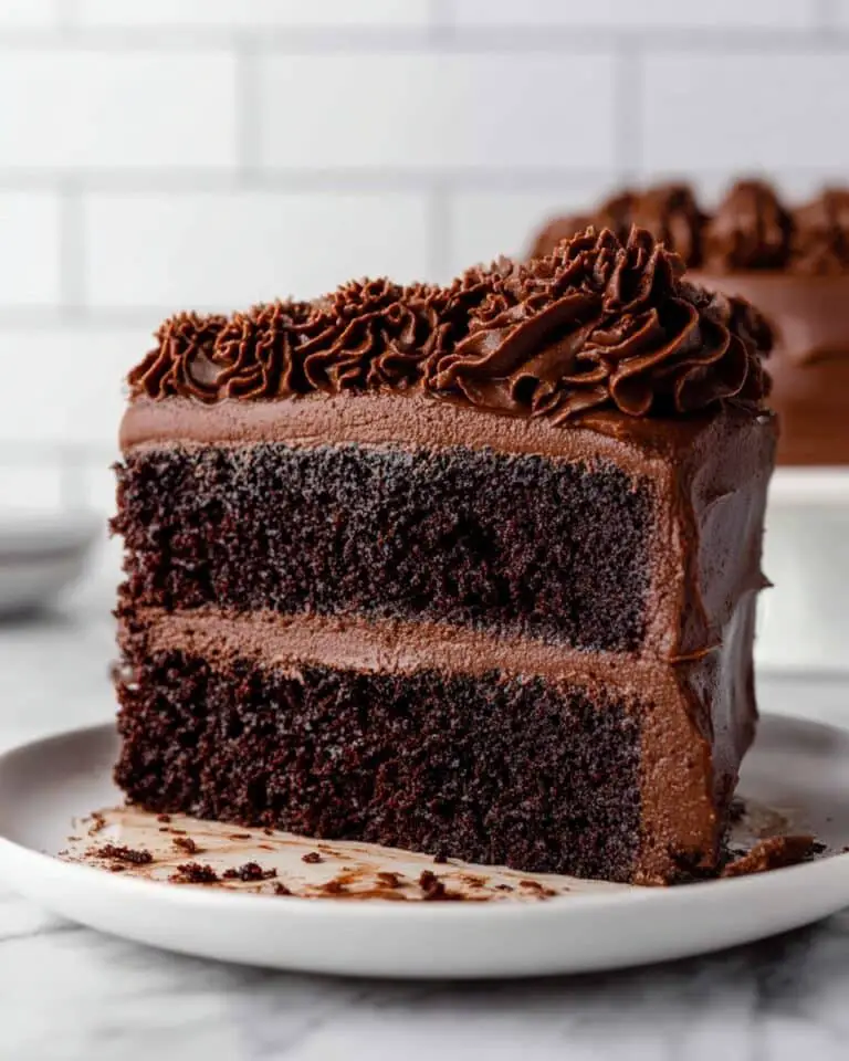 One-Bowl Moist Chocolate Fudge Cake with Creamy Ganache Recipe