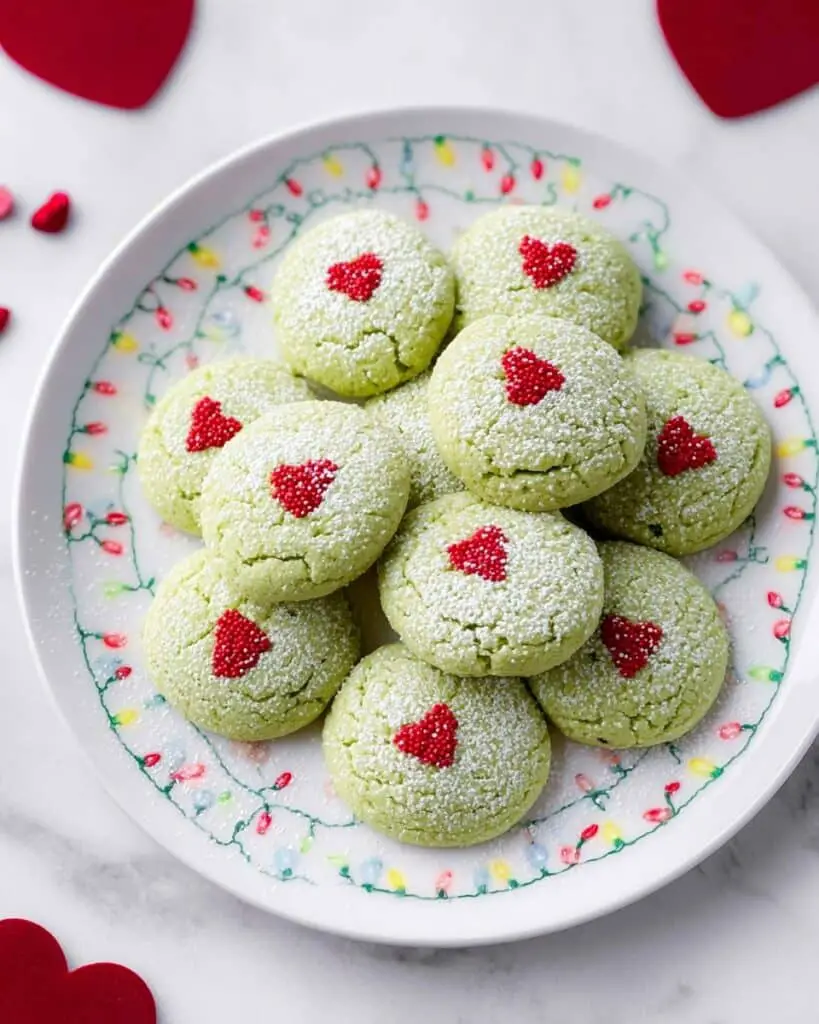 Easy Grinch Cake Mix Cookies Recipe