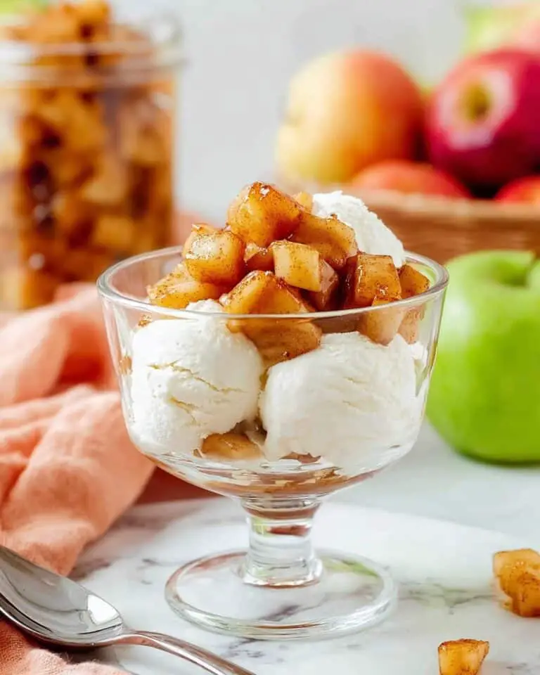 Warm Apple Compote Topping Recipe