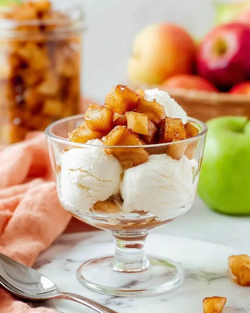 Warm Apple Compote Topping Recipe