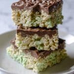Mint Aero Rice Bubble Slice Recipe